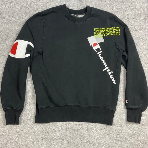champion sweater Mens S womens M Graphic‎ alloverPrint y2k hiphop sports Graphic - Picture 2 of 11